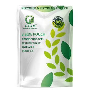 Recycled&Recyclable 3 Side Seal Pouches