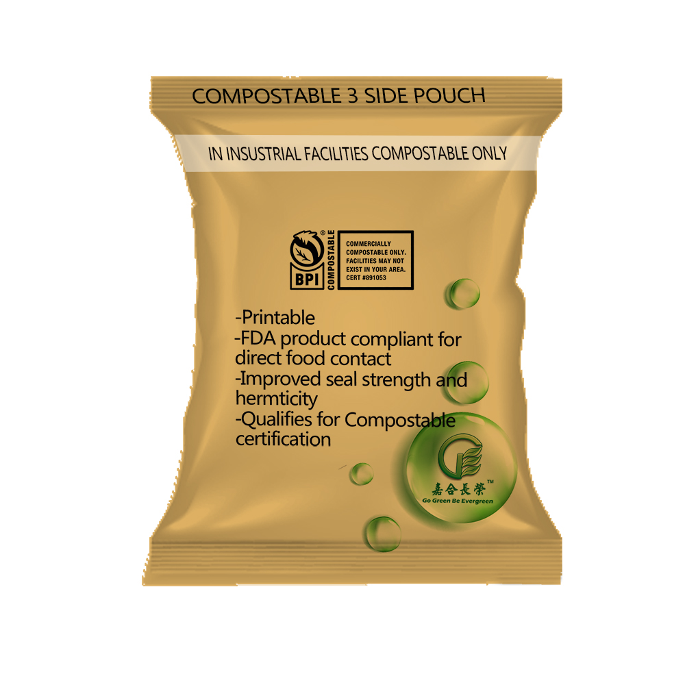 Compostable-3-Side-Seal-Pouches